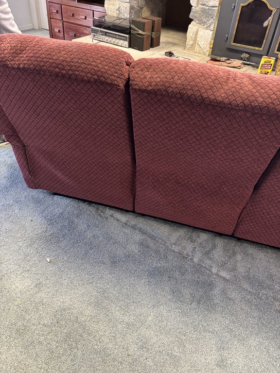 Red Couch and Red Love Seat - Image 7