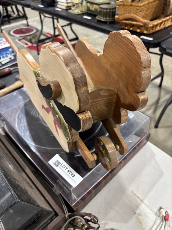 Wooden Wheel Barrow Planter - Image 2