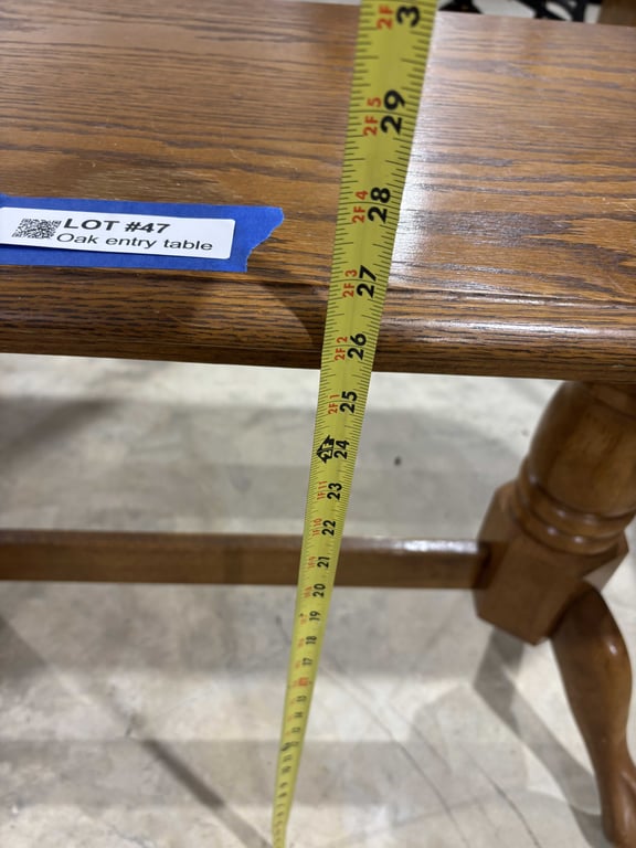 Oak entry table - Image 5