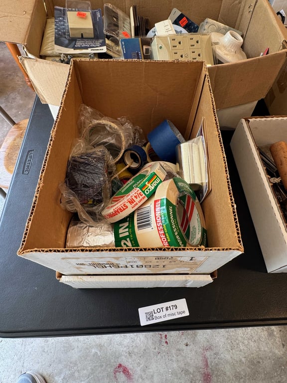 Box of misc tape