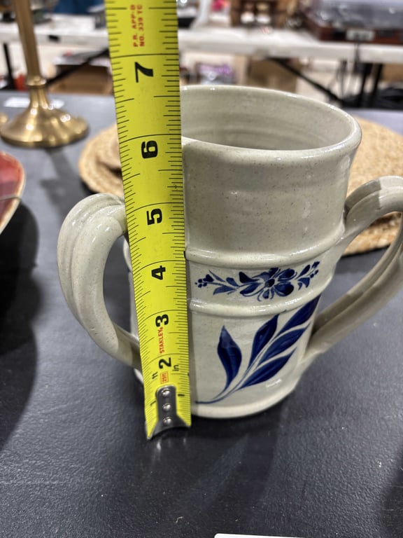 3 Handled Pottery Mug - Image 4