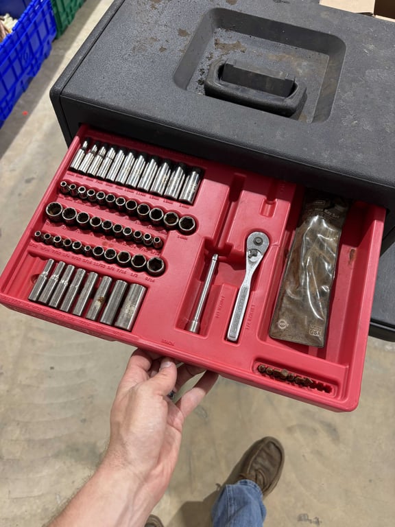 Craftsman 4 drawer box and Craftsman tools - Image 3