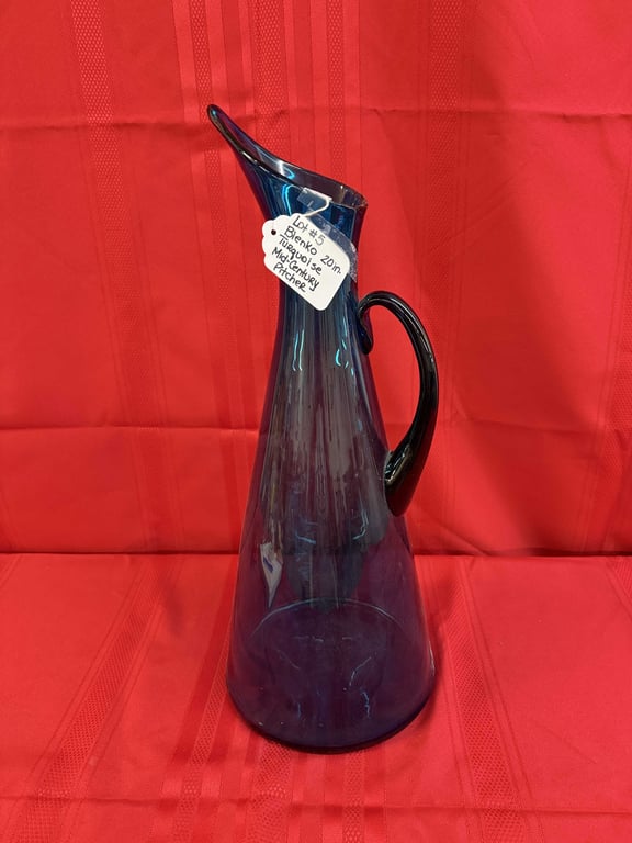 BLENKO TURQUOISE 20" PITCHER