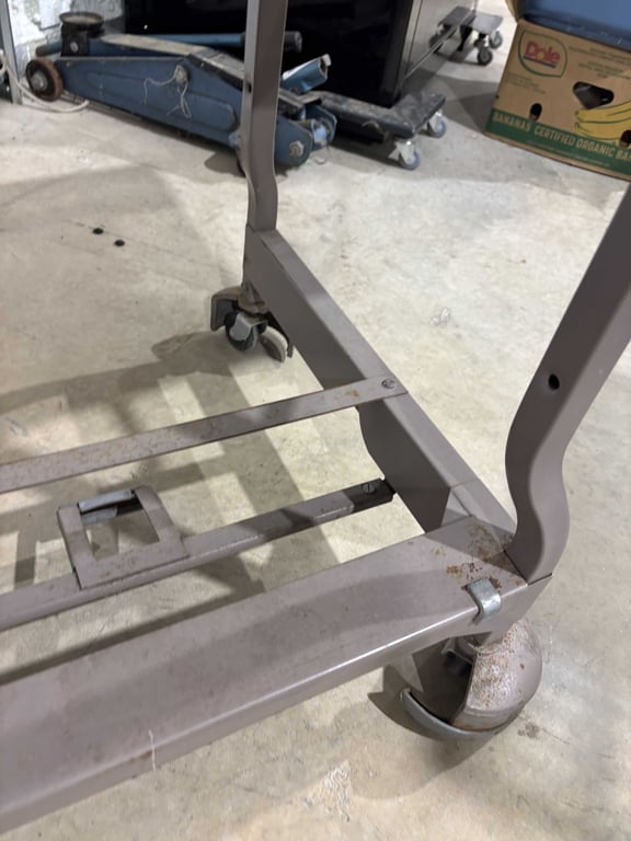 Metal Portbale Table with Fold Down Sides - Image 3