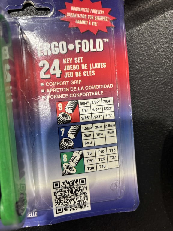 4 Fold Up Allen Wrench Sets - Image 2