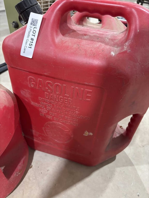 3 Plastic Gas Cans - Image 3