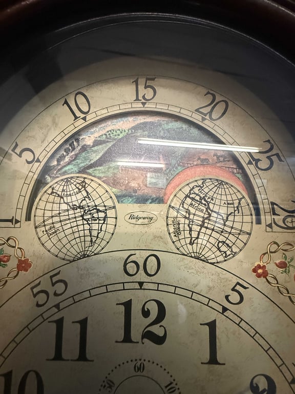 RARE RIDGEWAY GRANDFATHER CLOCK - Image 2