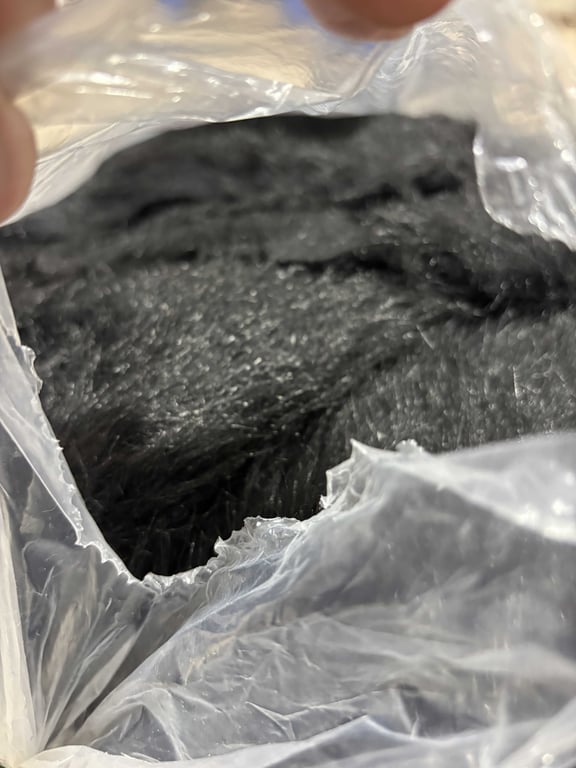 60 Inch Black Bearlike Fur   - Image 2