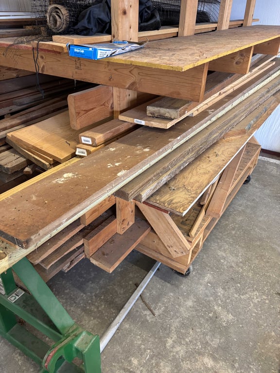 Misc Lumber and Cart on Casters - Image 3