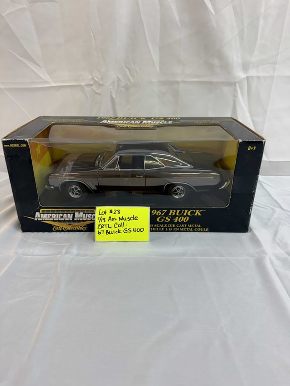 1:18 AM. MUSCLE ERTL COLL. 67 BUICK GS 400