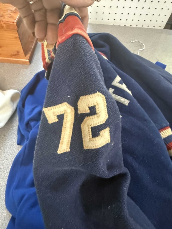 1972 MULLENS LETTERMENS JACKET & MULLENS BASKETBALL POLO - Image 2