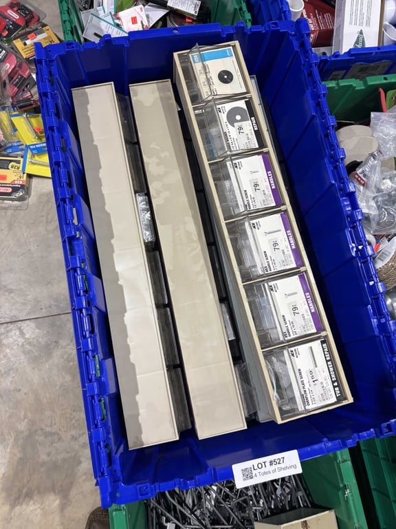4 Totes of Shelving - Image 2