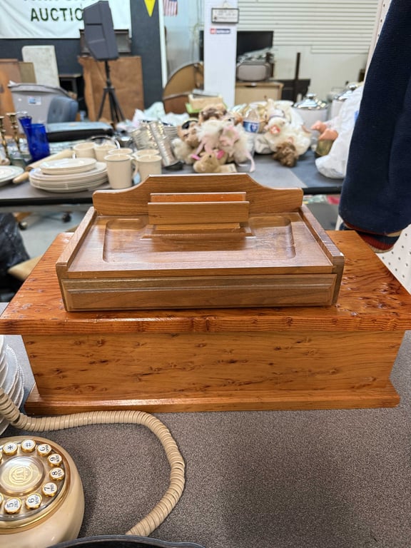 2 PC WOODEN DECORATIVE BOXES