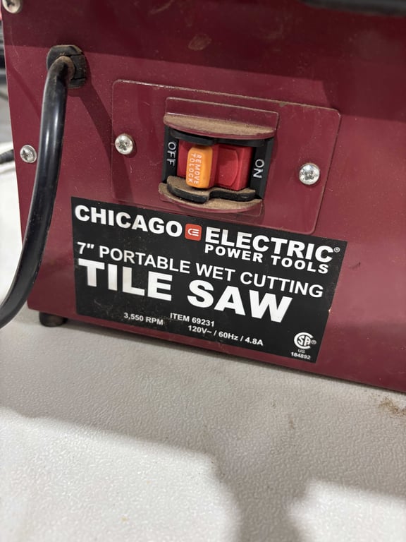 Chicago Electric 7" Wet Saw - Image 2