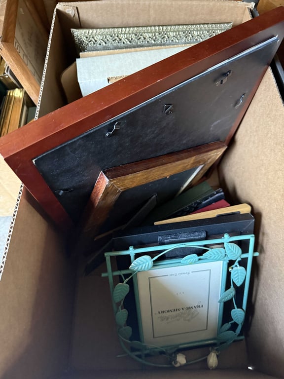 2 BOXES OF PICTURE FRAMES - Image 2