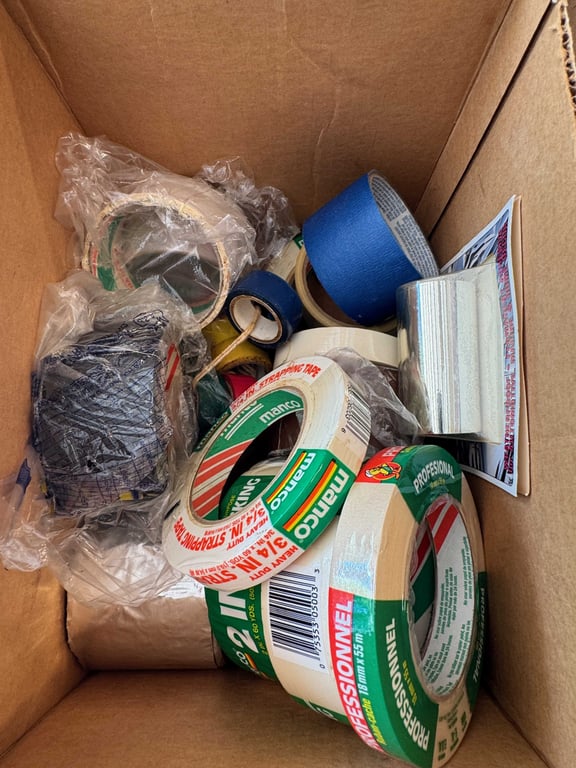 Box of misc tape - Image 2