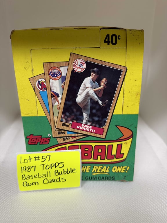 1987 TOPPS BASEBALL BUBBLE GUM CARDS
