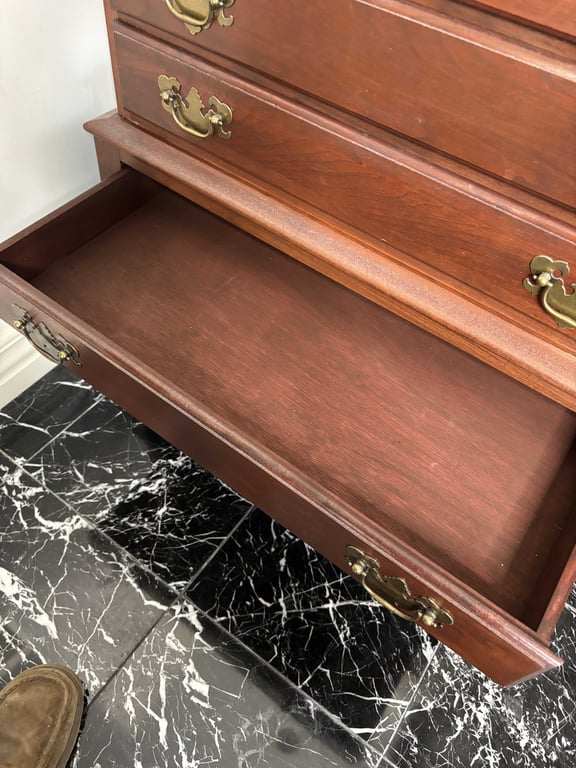 Queen Anne Style Secretary Desk - Image 8