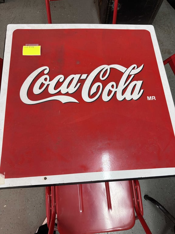 COKE TABLE W/4 CHAIRS - Image 2