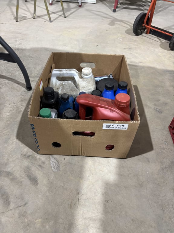 Box of misc oil