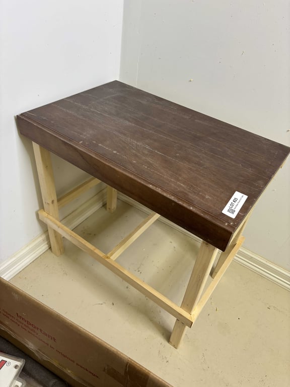 Hand Made Wood End Table - Image 2