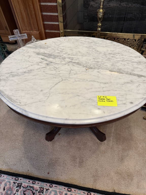 MARBLE TOP CENTER TABLE - Image 2