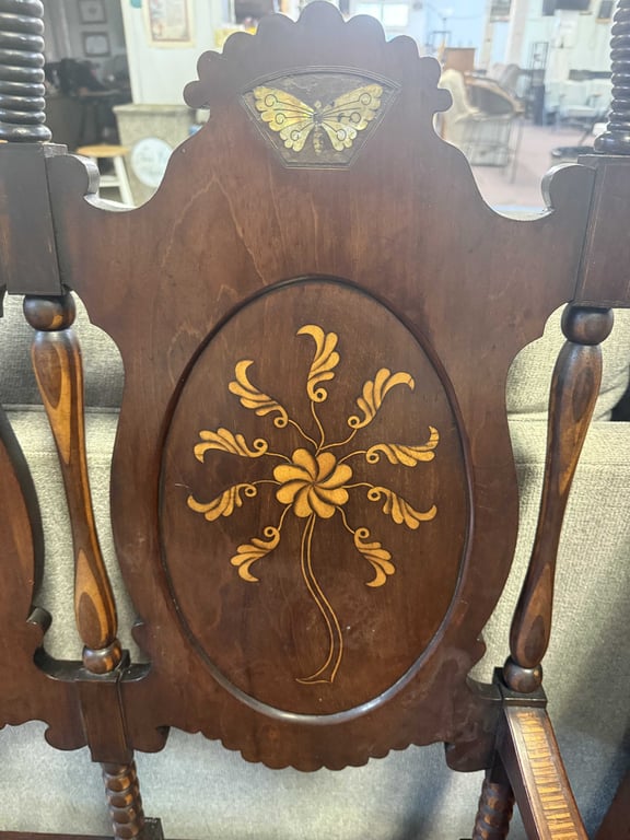 ANTIQUE THREE SEAT SETTEE - Image 3