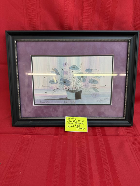 P BUCKLEY MOSS "PURPLE PASSION" SIGNED & #'D 20/1000