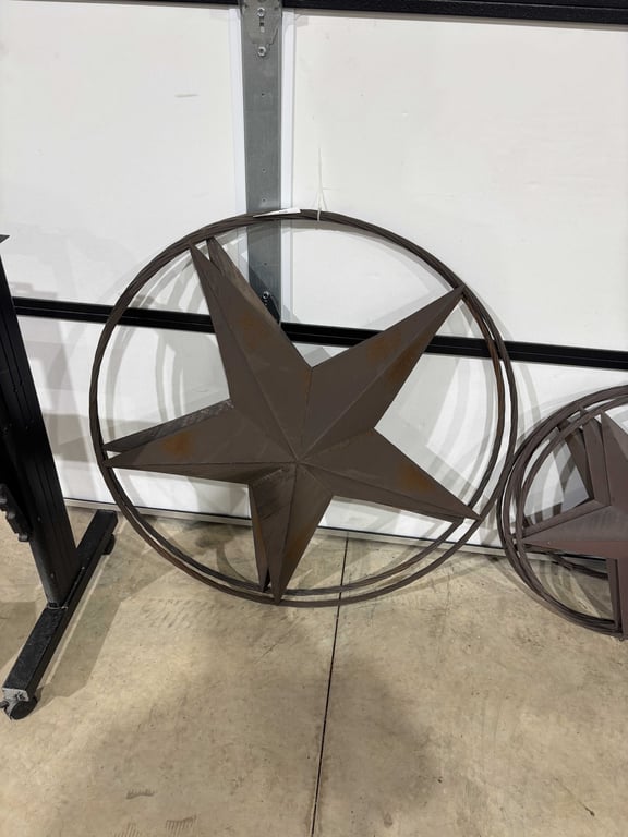 2 Large Metal Barn Stars