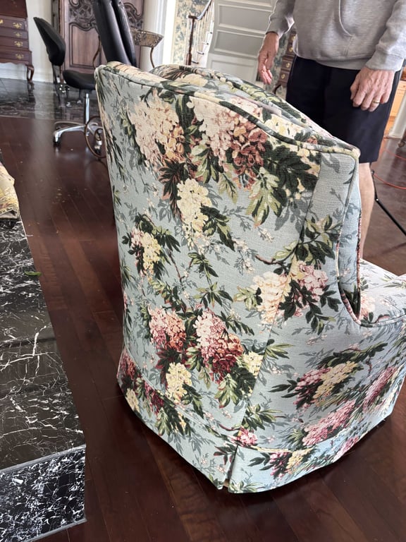 Flowered SItting Room Chair - Image 5