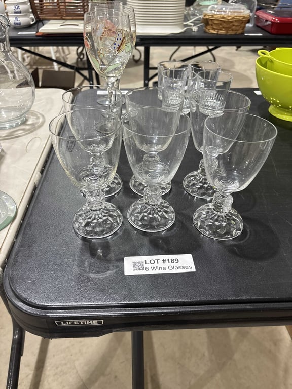 6 Wine Glasses