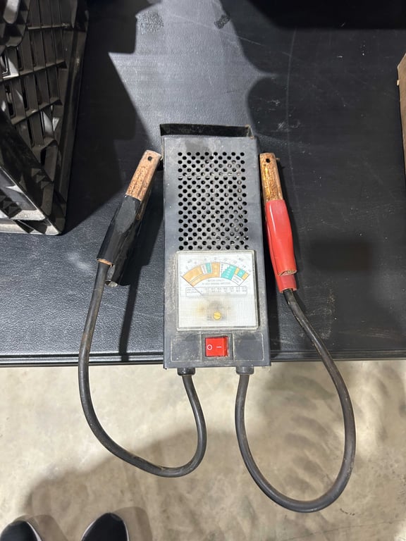 Crate of misc - battery tester, misc - Image 2