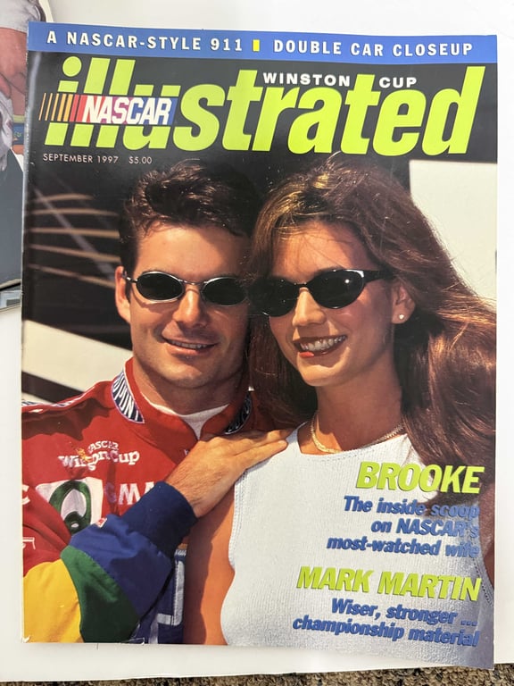 6 NASCAR ILLUSTRATED W/2 NASCAR NEWSPAPER CLIPPINGS - Image 6