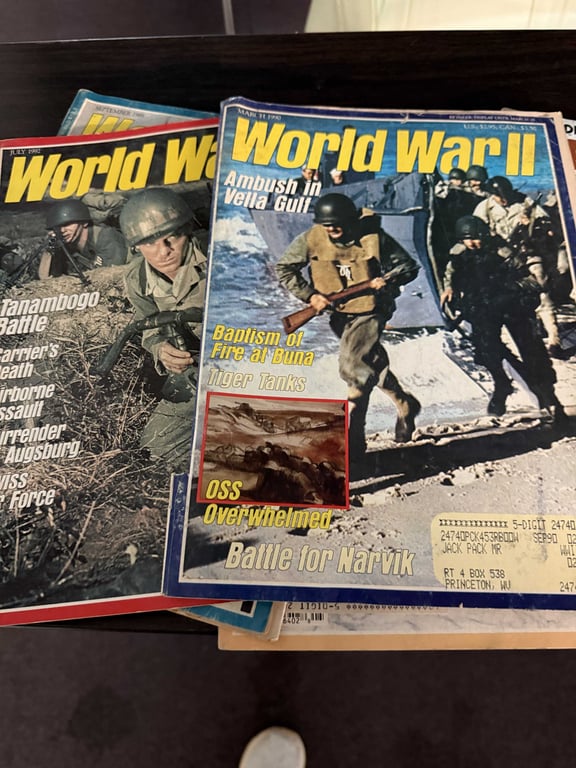 BOX OF OLD MAGAZINES WORLD WAR II, FIELD & STREAM, CIVIL WAR TIMES, AM. HISTORY - Image 3