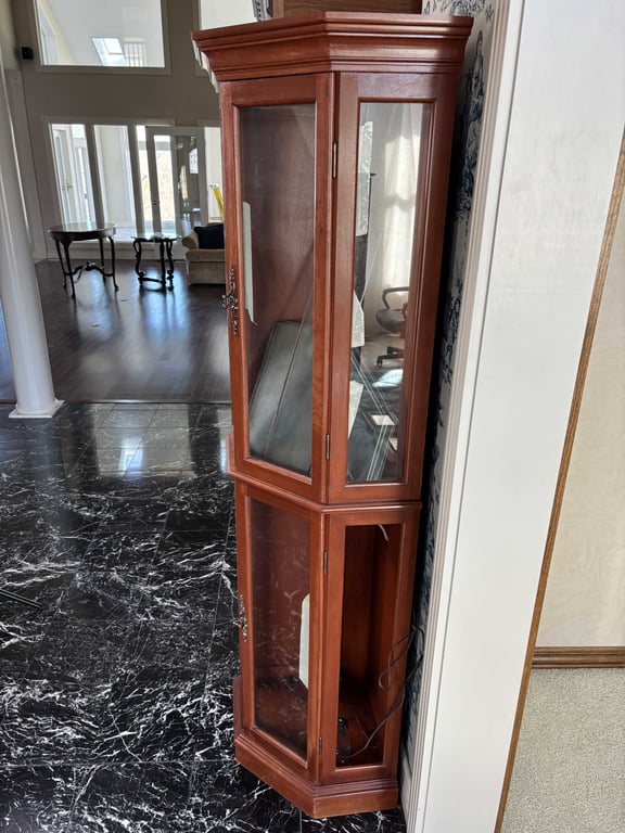 Lighted Corner Curio Cabinet - Image 3