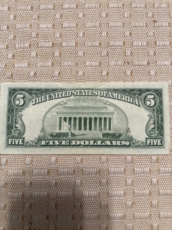 1963 $5.00 Red Seal - Image 2