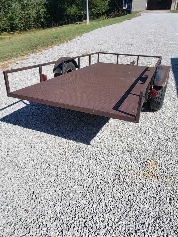 5 x 10 steel floor tilt trailer - Image 3