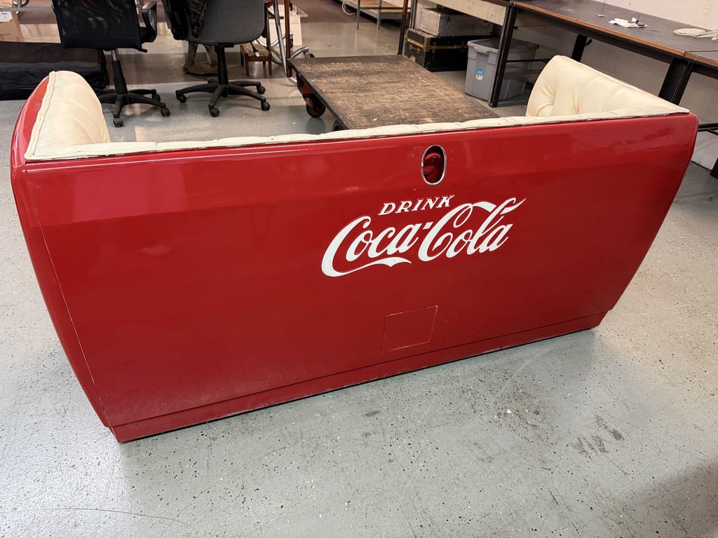 VTG COKE COOLER MADE INTO SOFA - Image 4