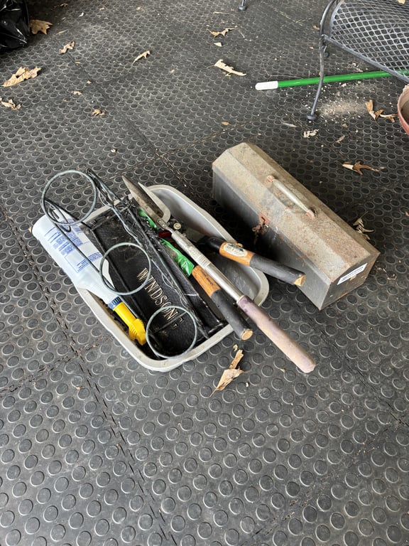 Metal Tool Box and Misc Tools
