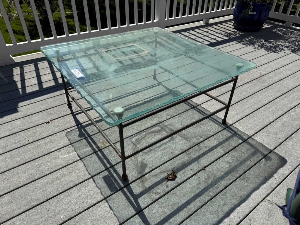 Glass top table - Image 2