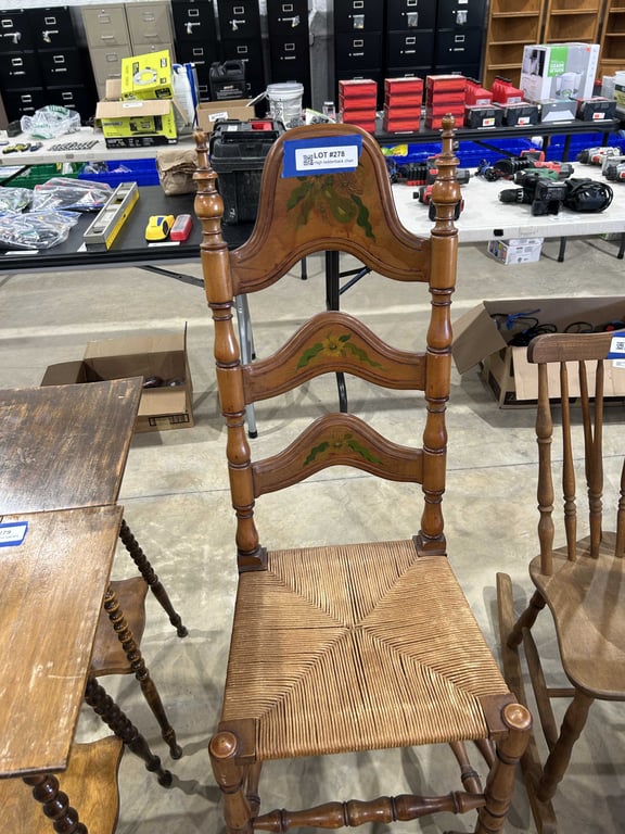 High ladderback chair