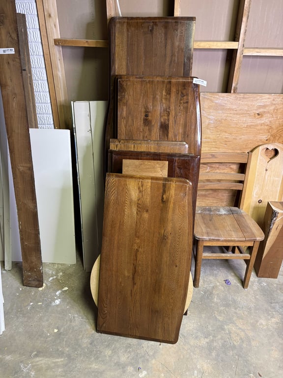 Misc wood, spindles, slabs, etc