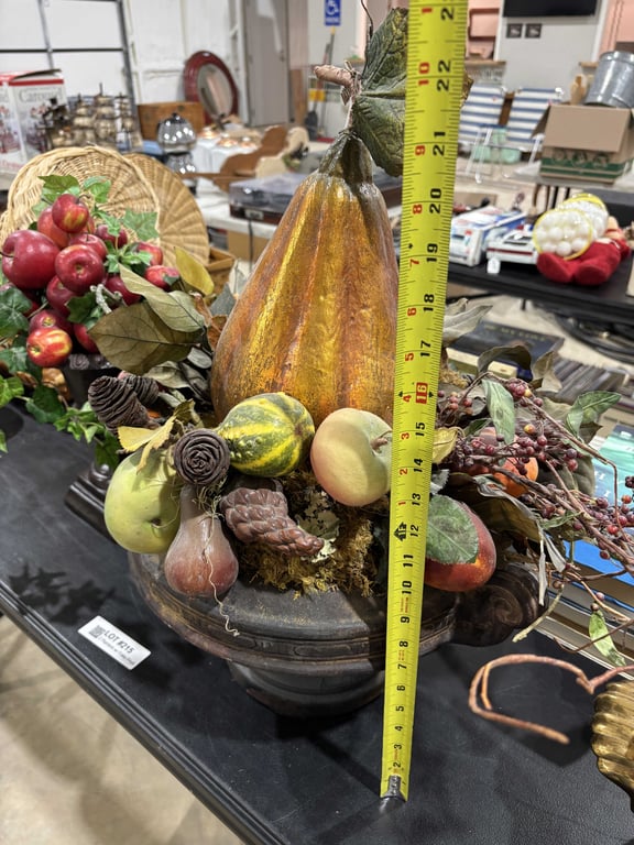 2 Planters w/ Fake Fruit - Image 5
