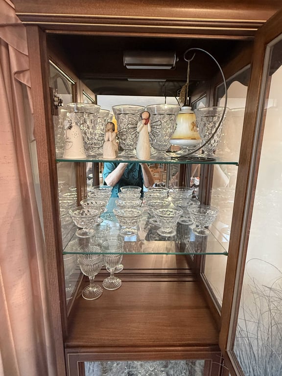 JASPER CABINET CURIO DISPLAY W/CONTENTS - Image 2