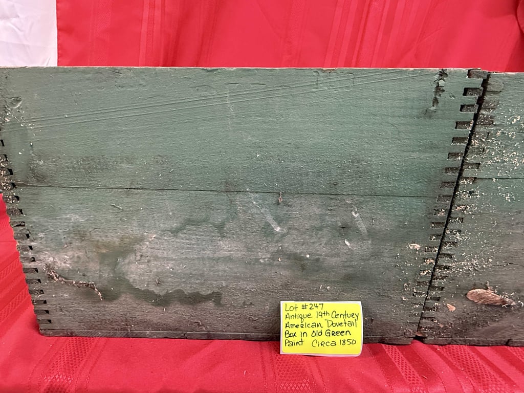 2 VTG DOVE TAIL 19TH CENTURY CRATES - Image 2