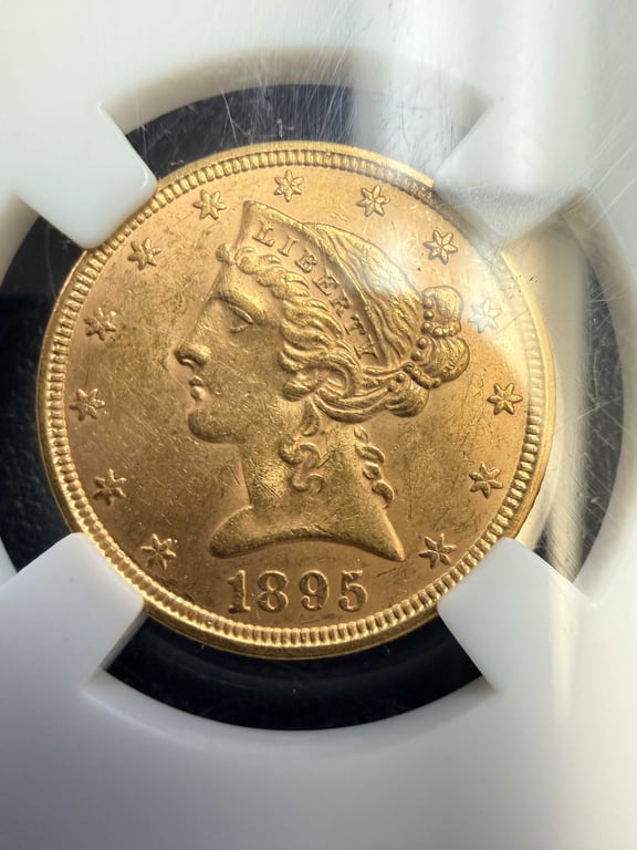 1895 $5 Gold Liberty - Image 2