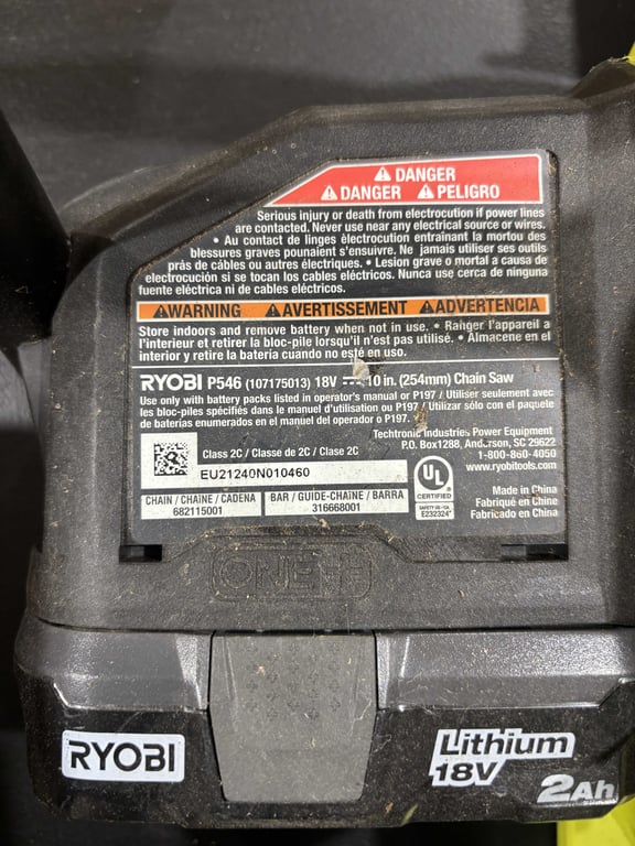 Ryobi Battery Operated Chainsaw - Image 4
