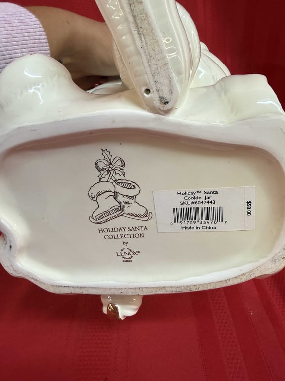 LENOX HOLIDAY SANTA COLLECTION COOKIE JAR - Image 3