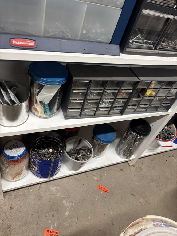 Hardware contents of 3rd white shelves - Image 4
