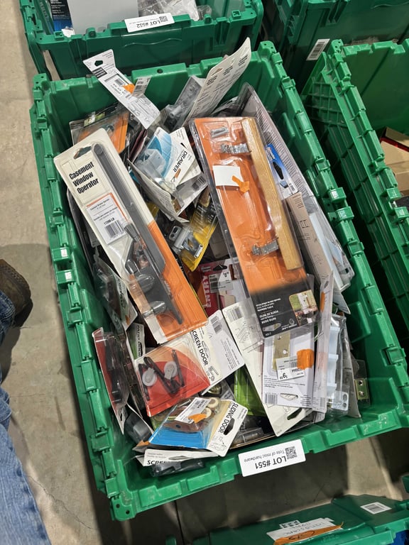 Tote of misc hardware